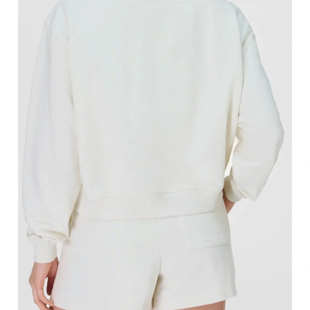 Sweaty Betty Revive Crop Organic Cotton Blend Sweatshirt size xl/xxl